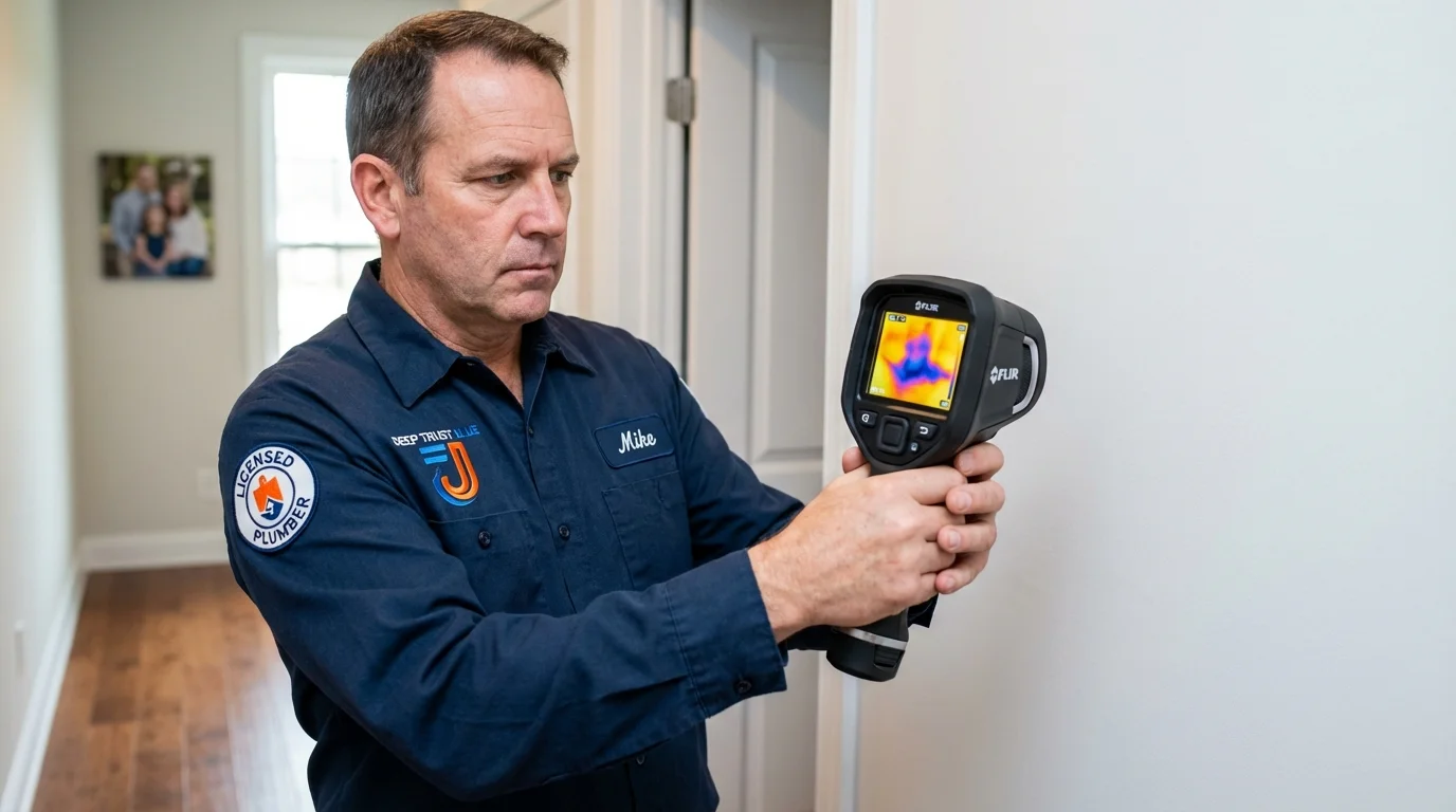 Thermal imaging leak detection by Johns Plumbing LLC in Vernon Hills