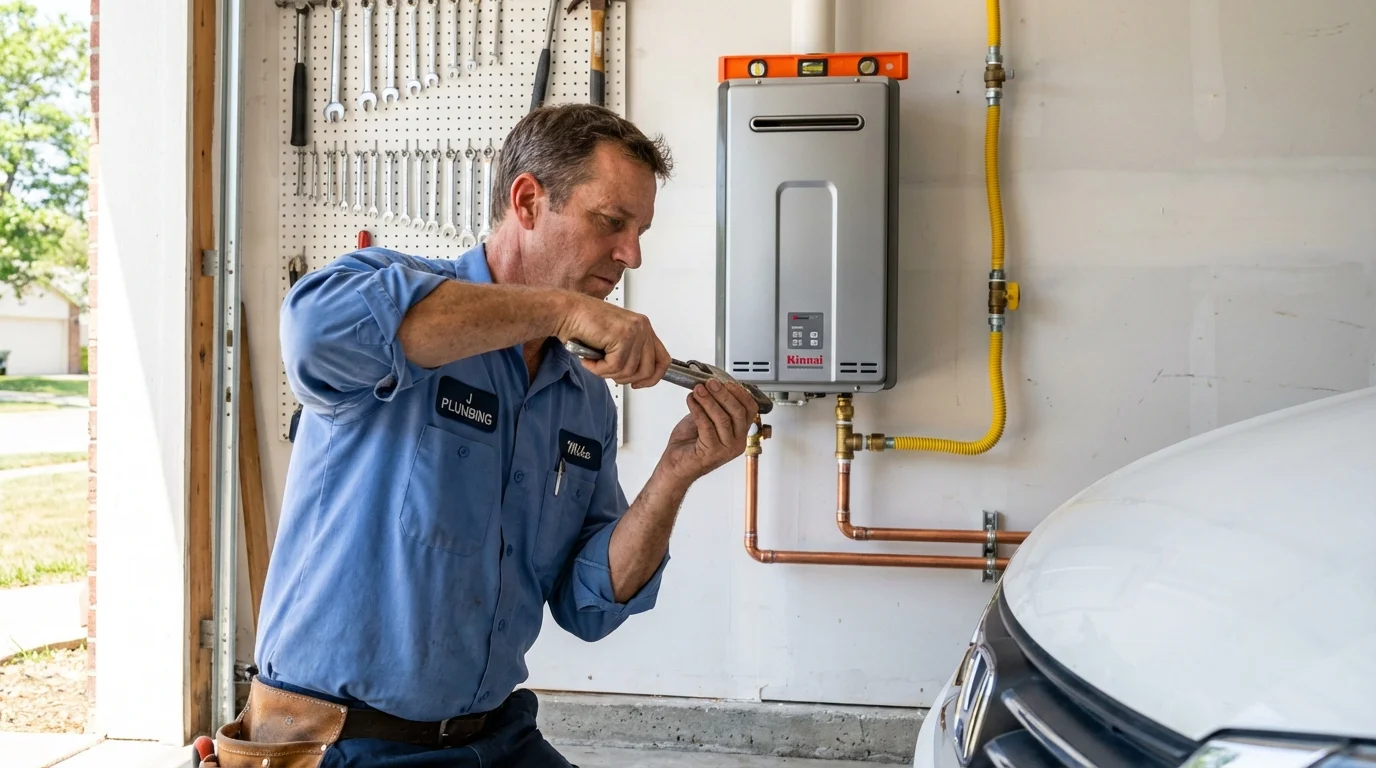 Tankless water heater installation by a Johns Plumbing LLC plumber in Vernon Hills